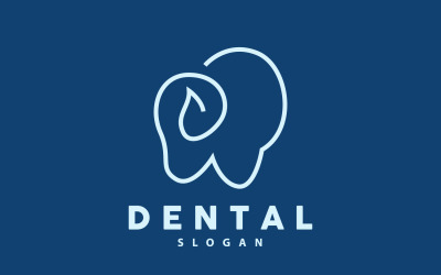 Logo del dente Dental Health Vector CareV4