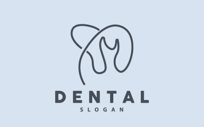 Logo del dente Dental Health Vector CareV6