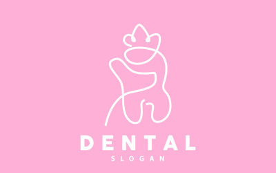 Logotipo do dente Dental Health Vector CareV11