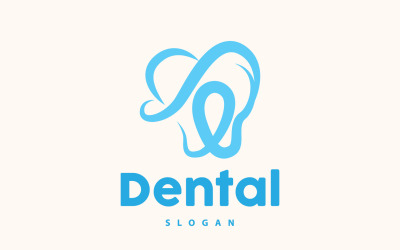 Logotipo do dente Dental Health Vector CareV15