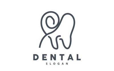 Logotipo do dente Dental Health Vector CareV2