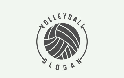 Pallavolo Logo Sport Design sempliceV4
