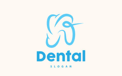 Tooth logó Dental Health Vector CareV16