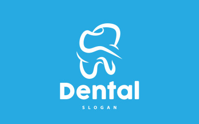 Tooth logó Dental Health Vector CareV17