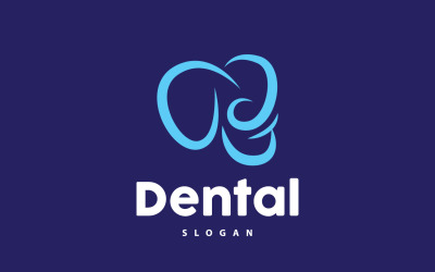 Tooth logó Dental Health Vector CareV21