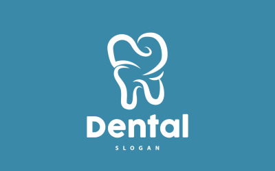 Tooth logó Dental Health Vector CareV24