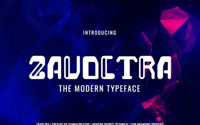 Zavoltra - Carattere tipografico moderno