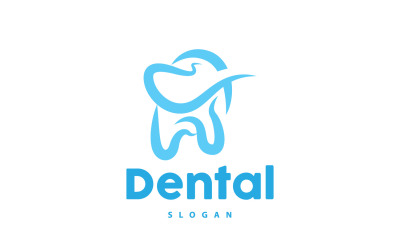 Зуб логотип Dental Health Vector CareV25