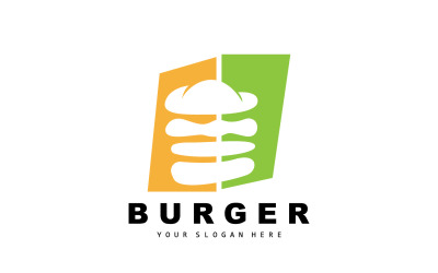 Burger Logo Fast Food Design HotV13