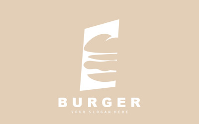 Burger Logo Fast Food Design HotV7