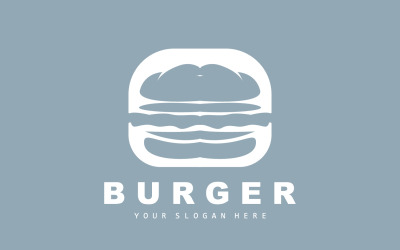 Burger Logo Fast Food Design HotV8