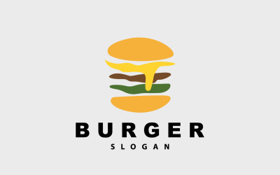 Hamburger Logo Fastfood Ontwerp HotV3