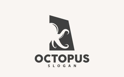 Logo Octopus Old Retro Vintage DesignV16