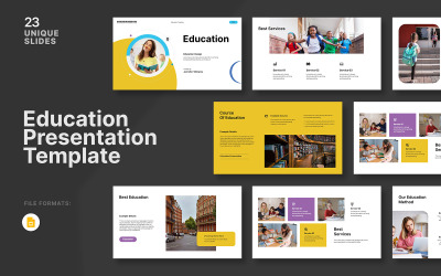 Szablon prezentacji edukacyjnej Googleslajd