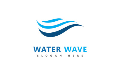 Wave logo symbol vector illustration design V5