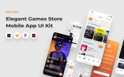 Hilde - Gaming &amp;amp; Streaming App UI Kit