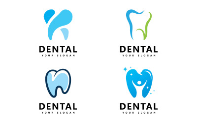 Icône de logo dentaire Design Vector V10