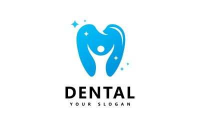 Icono de logotipo dental Diseño Vector V6