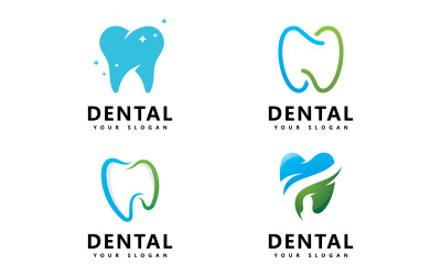Icono de logotipo dental Diseño Vector V9