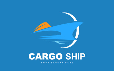 Lastfartygslogotyp Fast Cargo ShipV12