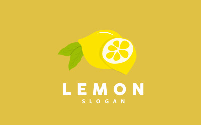 Logotipo De Limón Jugo De Limón Fresco IlustraciónV2