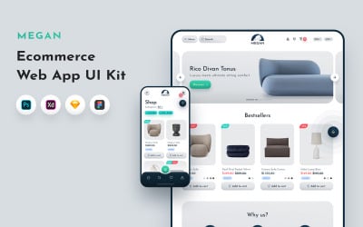 Megan - E-commerce &amp;amp; Shopping Web UI Kit