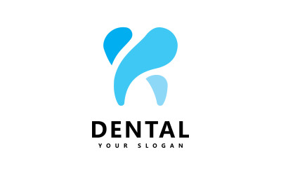 Vector de diseño de icono de logotipo dental V4