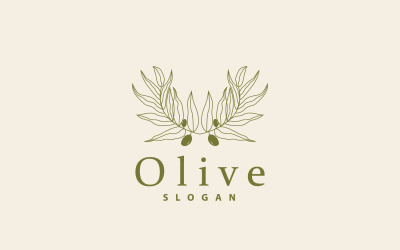 Логотип оливкової олії Оливкова рослина V11