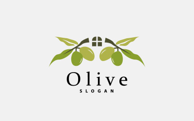 Logotipo do azeite Olive Leaf PlantV10