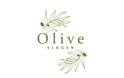 Logotipo do azeite Olive Leaf PlantV25