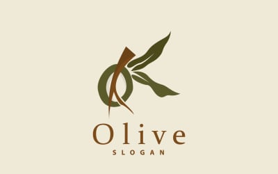 Logotipo do azeite Olive Leaf PlantV6