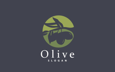 Olijfolie Logo Olive Leaf PlantV36