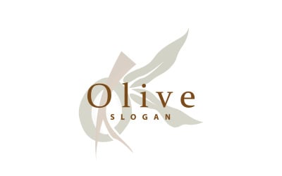 Olive Oil Logo Olive Leaf PlantV14