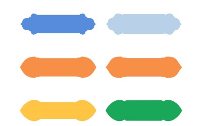 Islamisk etikett och namnram Glyph Set 6 - 19