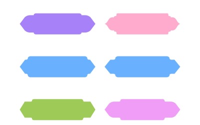 Islamisk etikett och namnram Glyph Set 6 - 23