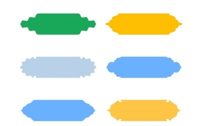 Islamic Label and Name Frame Glyph Set 6 - 24