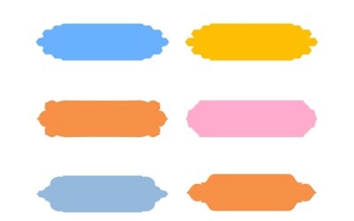 Islamisk etikett och namnram Glyph Set 6 - 26
