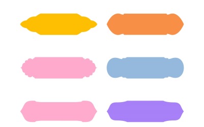 Islamisk etikett och namnram Glyph Set 6 - 27