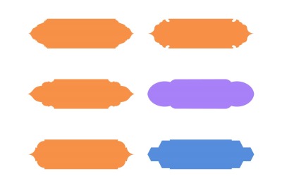 Islamisk etikett och namnram Glyph Set 6 - 32