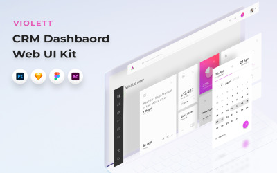Violett – Business Dashboard webes felhasználói felület készlet