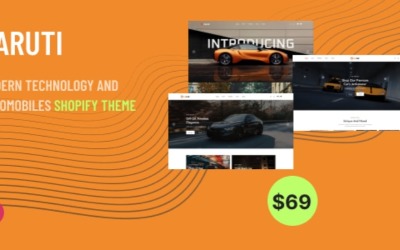 Caruti - тема Shopify для сучасних технологій і автомобілів