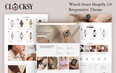 Clocksy – Órabolt Shopify 2.0 reszponzív téma