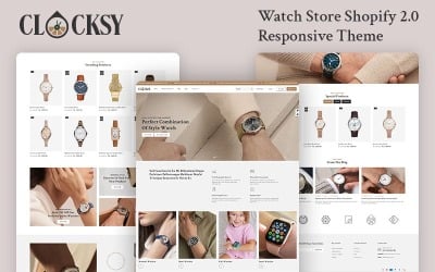 Clocky – obchod s hodinkami Shopify 2.0 responzivní téma