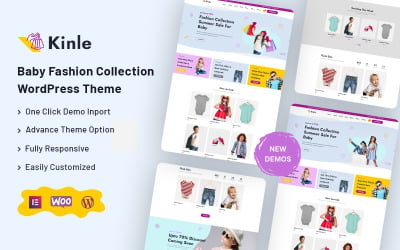 Kinle - Tema de WordPress para colección de moda para bebés
