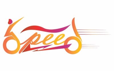 Logo-sjablonen voor bezorgservice