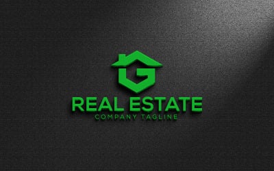 Modèle de conception de logo immobilier
