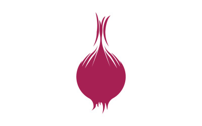 Onion vegetable icon logo vector version 11