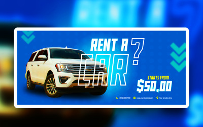 Design psd per banner pubblicitario Premium per le vendite di automobili