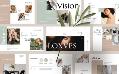 Loxves Minimal Sunum Şablonu
