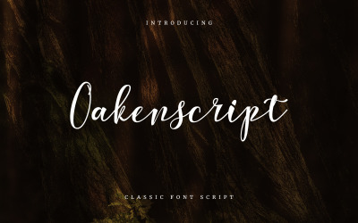 Oakenscript - um script de fonte clássico